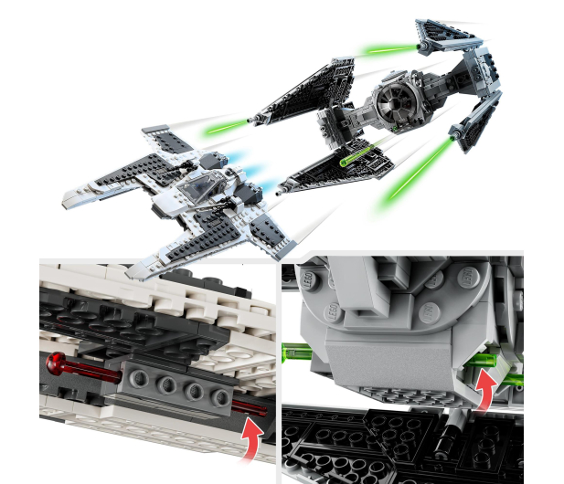 LEGO Star Wars 75348 Mandaloriański Kieł vs. TIE Interceptor - 1091357 - zdjęcie 4